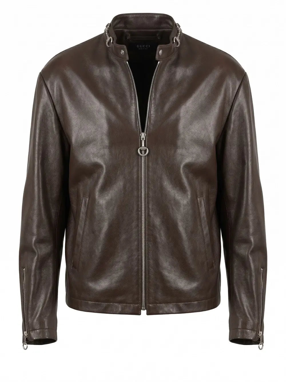 Gucci Men Bull Leather Jacket