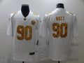 Men's Pittsburgh Steelers T.J. Watt #90 White Game Player jersey