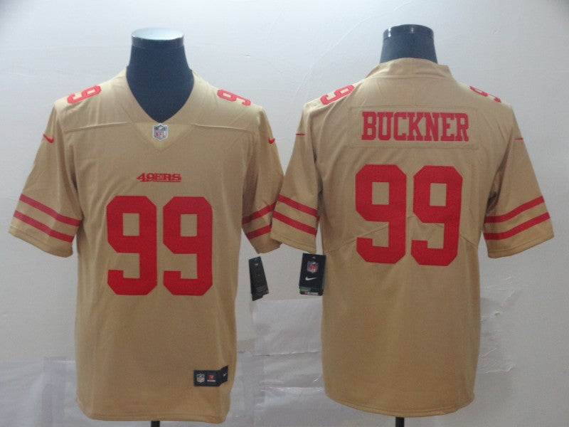 Men's San Francisco 49ers DeForest Buckner #99 Gold Inverted Legend jersey