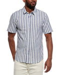 Onia Stripe Linen-Blend Shirt
