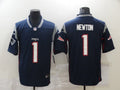 Men's New England Patriots Cam Newton #1 Navy Game jersey