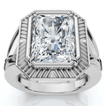 Certified 5 1/2Ct Elongated Radiant Cut Engagement Ring 14k Gold Lab Grown