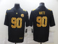 Men's Pittsburgh Steelers #90 T.J. Watt Black Player Game jersey