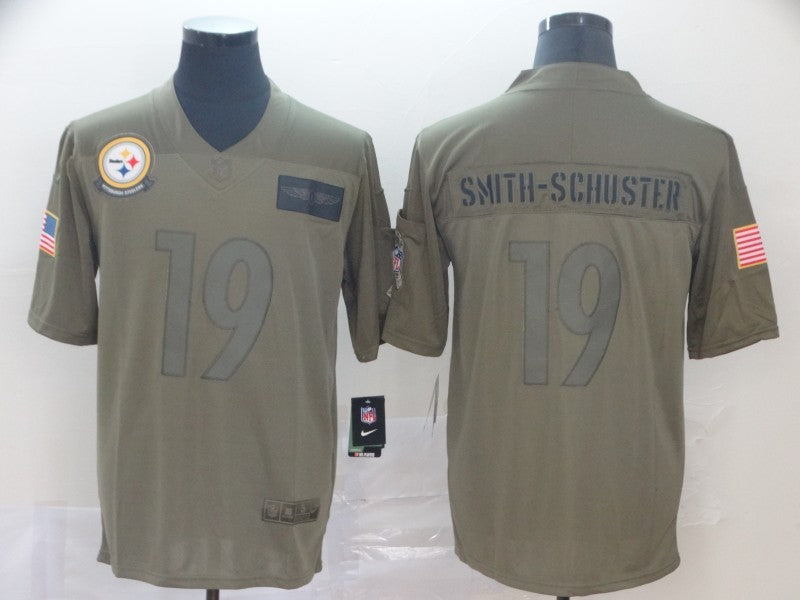 Men's Pittsburgh Steelers JuJu Smith-Schuster #19 Brown Game jersey