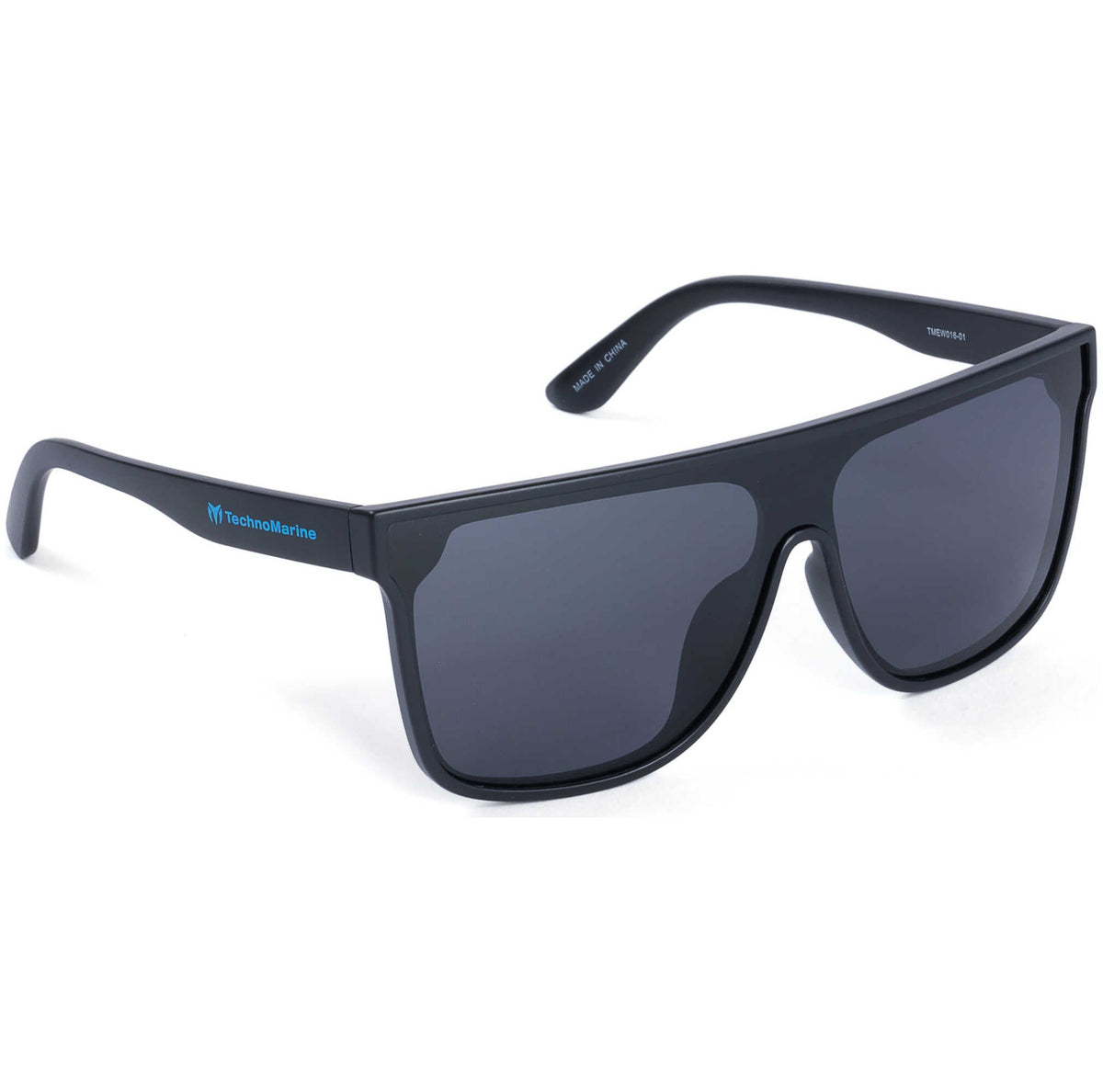 TechnoMarine Unisex 49 mm Black Sunglasses