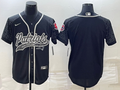 Men's New England Patriots Black RFLCTV Limited Blank jersey