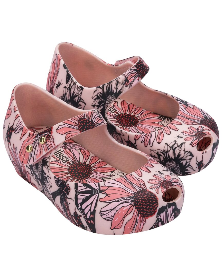 Mini Melissa Ultragirl Print Baby Ballerina Flat