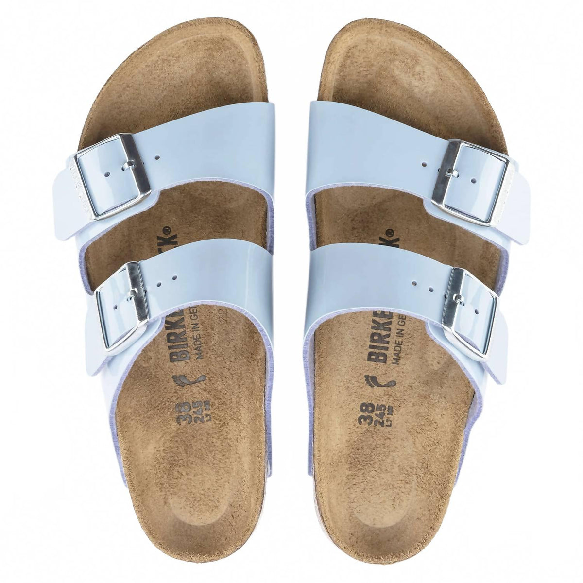 Women's Arizona Sandal In Patent Dove Blue
