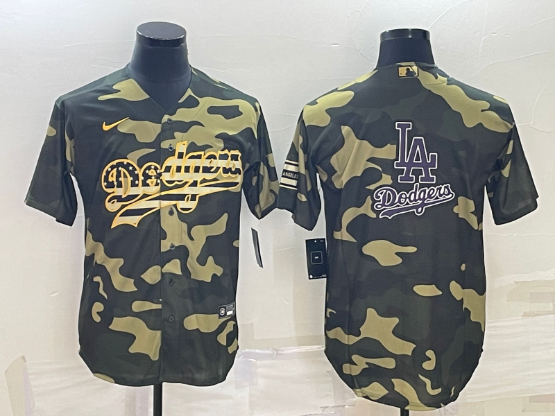Men's Los Angeles Dodgers Camouflage Replica Baseball jersey