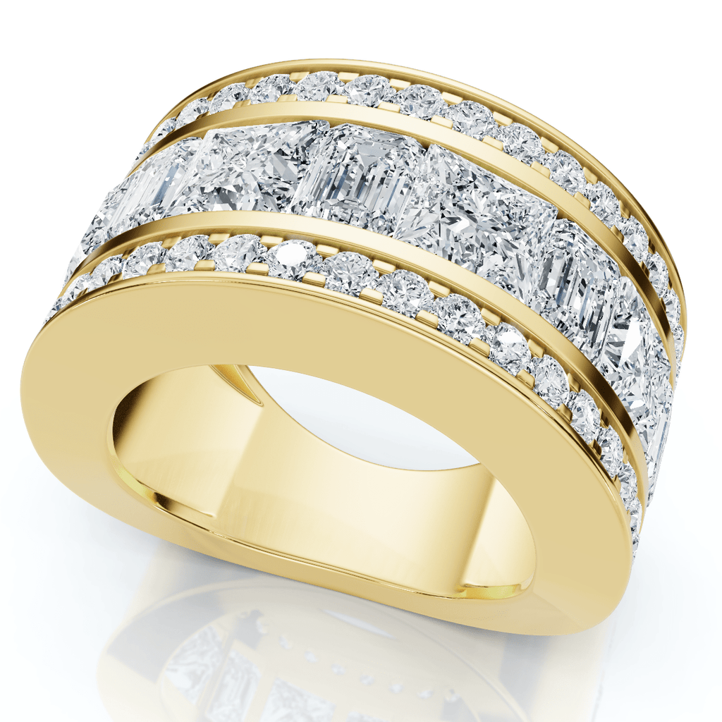 5 3/4ct Bold Diamond Statement Ring 14k Gold or Platinum Lab Grown