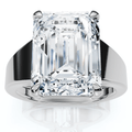 Certified 6Ct Emerald Cut Stephanie Diamond Engagement Ring 14k Gold Lab Grown