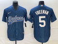 Men's Los Angeles Dodgers Freddie Freeman #5 Blue Player jersey Joint Edition