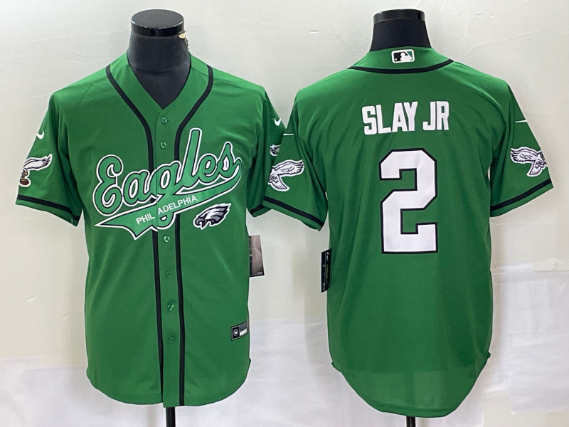 Men's Philadelphia Eagles Darius Slay Jr. #2 Kelly Green Game jersey Joint Edition