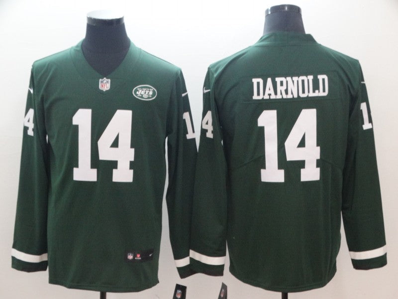 Men's New York Jets Sam Darnold #14 Green Game jersey
