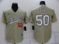 Men's Los Angeles Dodgers Mookie Betts #50 Gold Replica Baseball jersey