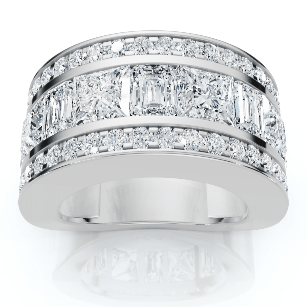 5 3/4ct Bold Diamond Statement Ring 14k Gold or Platinum Lab Grown