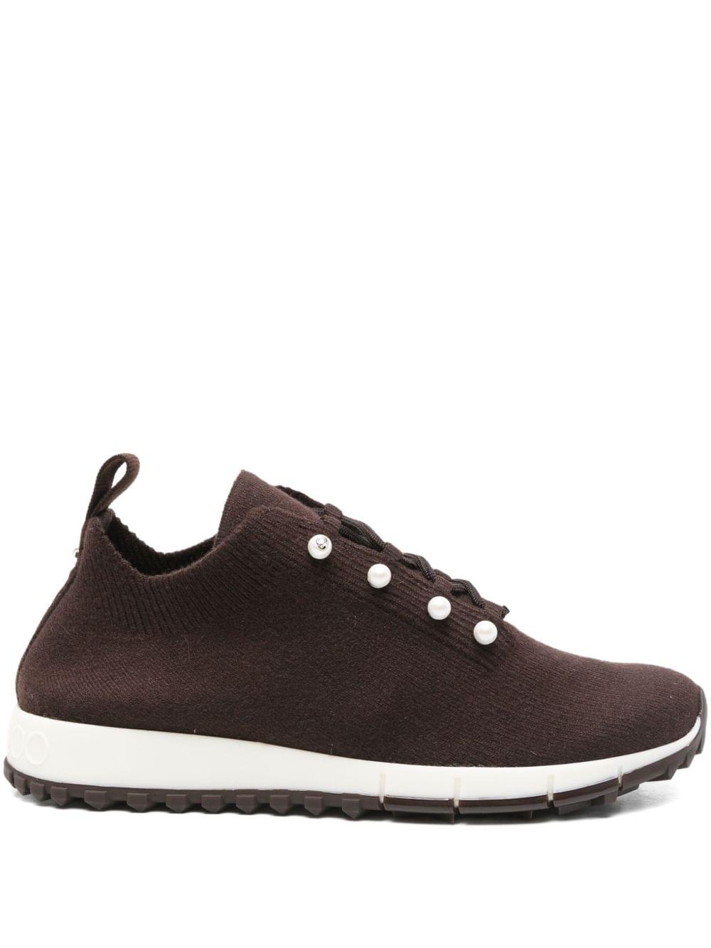 Jimmy Choo Women Veles Pearl Embellished Sneakers