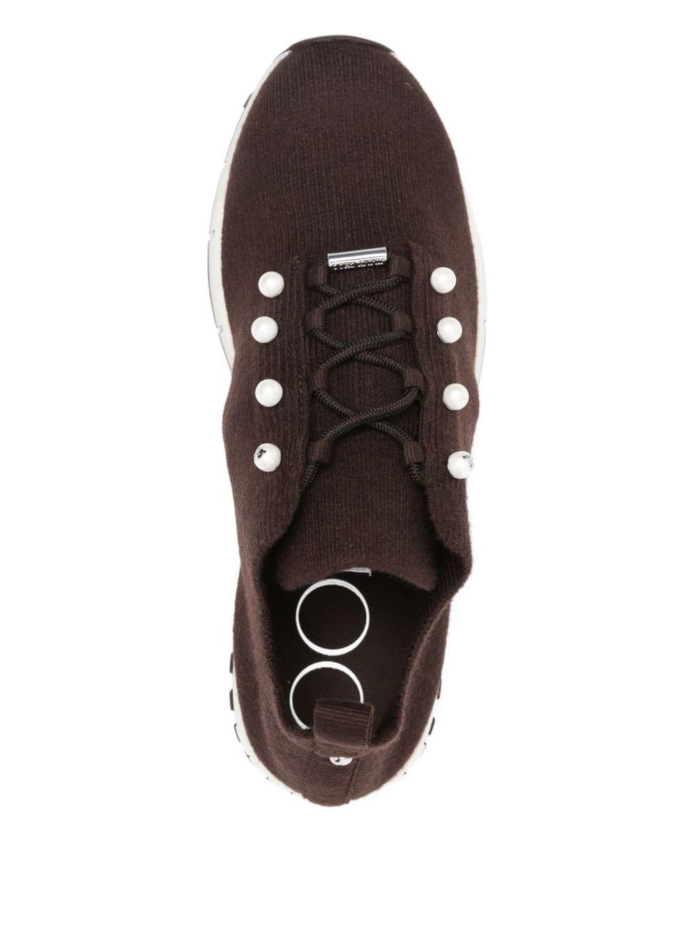 Jimmy Choo Women Veles Pearl Embellished Sneakers