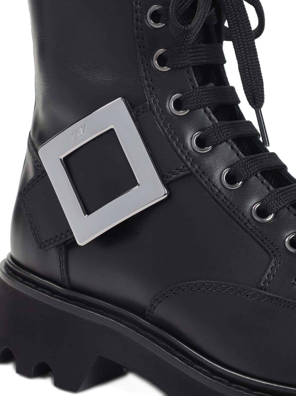 Roger Vivier Women Viv Rangers Leather Boots