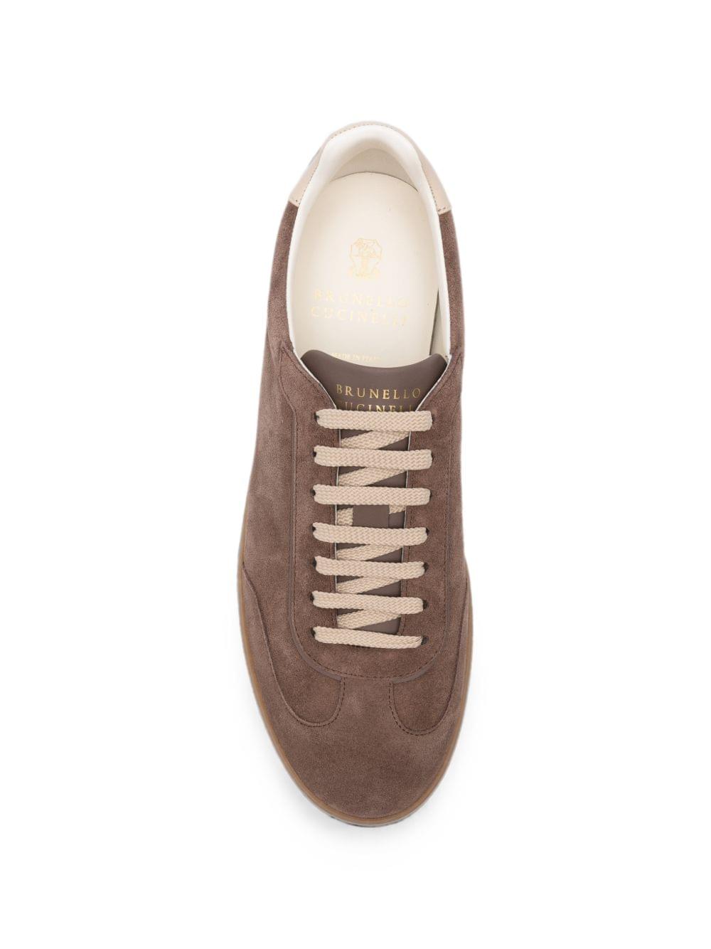 Brunello Cucinelli Men Suede Leather Sneakers