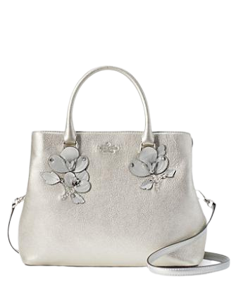Kate Spade New York Larchmont Avenue Floral Applique Evangelie Satchel
