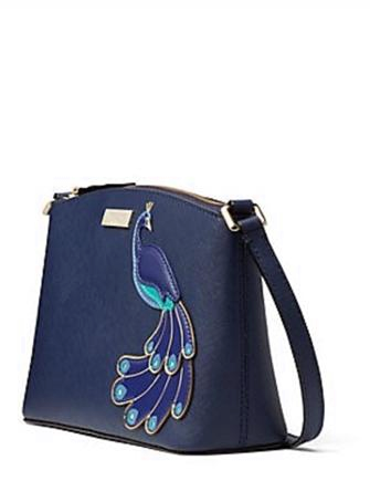 Kate Spade New York Full Bloom Peacock Applique Crossbody