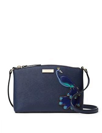 Kate Spade New York Full Bloom Peacock Applique Crossbody