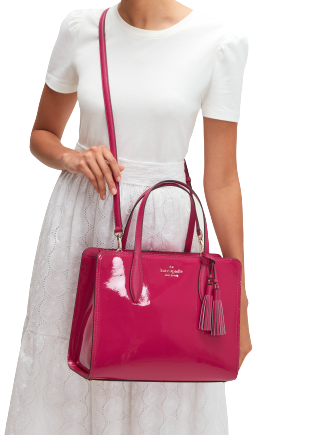 Kate Spade New York Rowe Patent Medium Top Zip Satchel