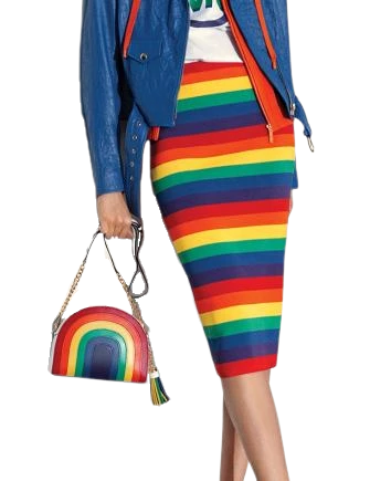Michael Michael Kors Rainbow Half Moon Crossbody