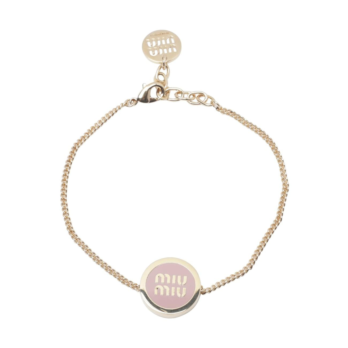 Miu Miu Women Miu Miu Logo Enameled Metal Bracelet