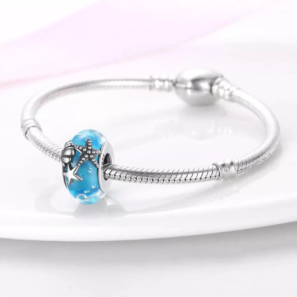 Ocean Glass Starfish Charm