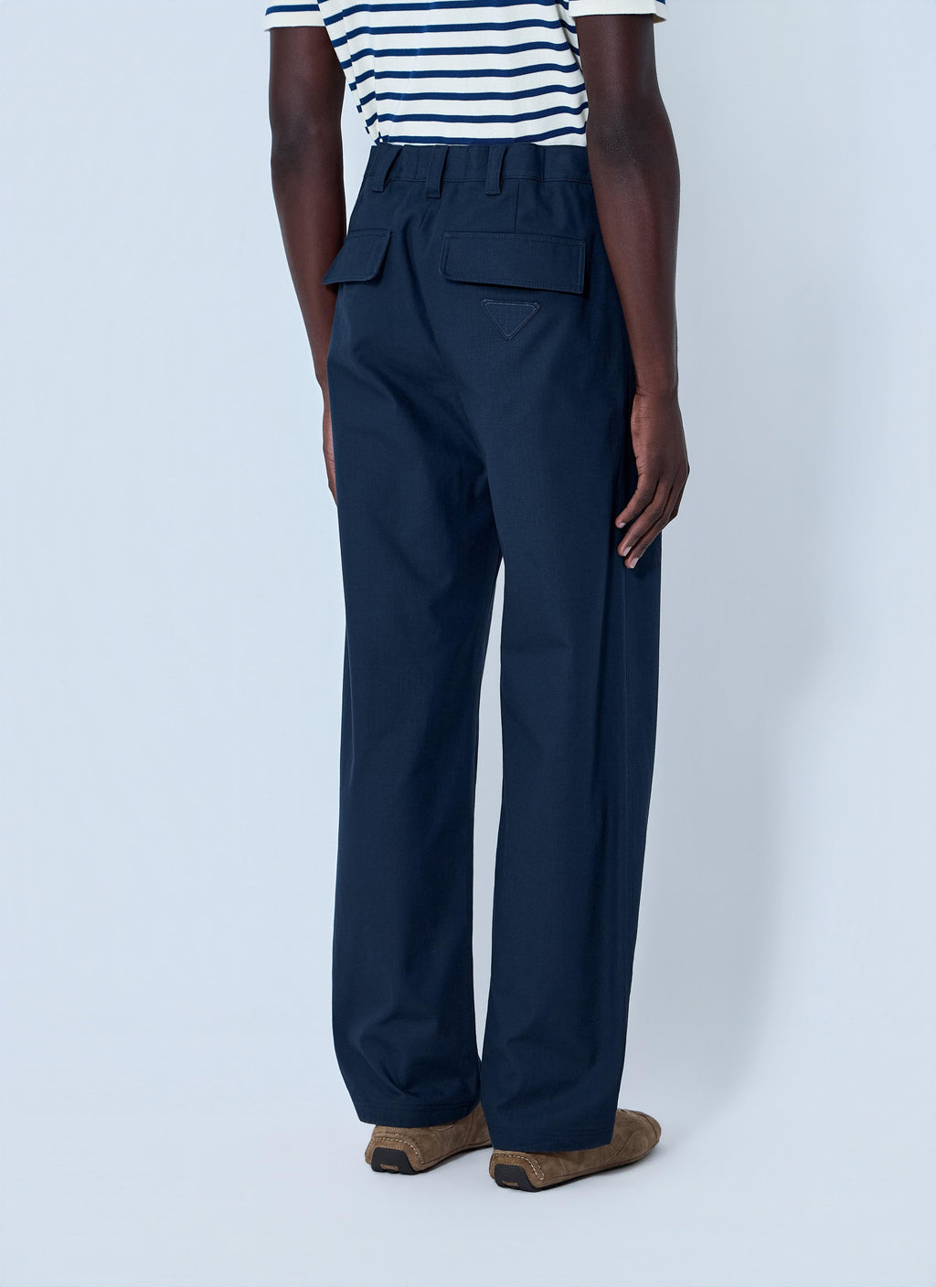 Prada Men Wide-Leg Tailored Trousers