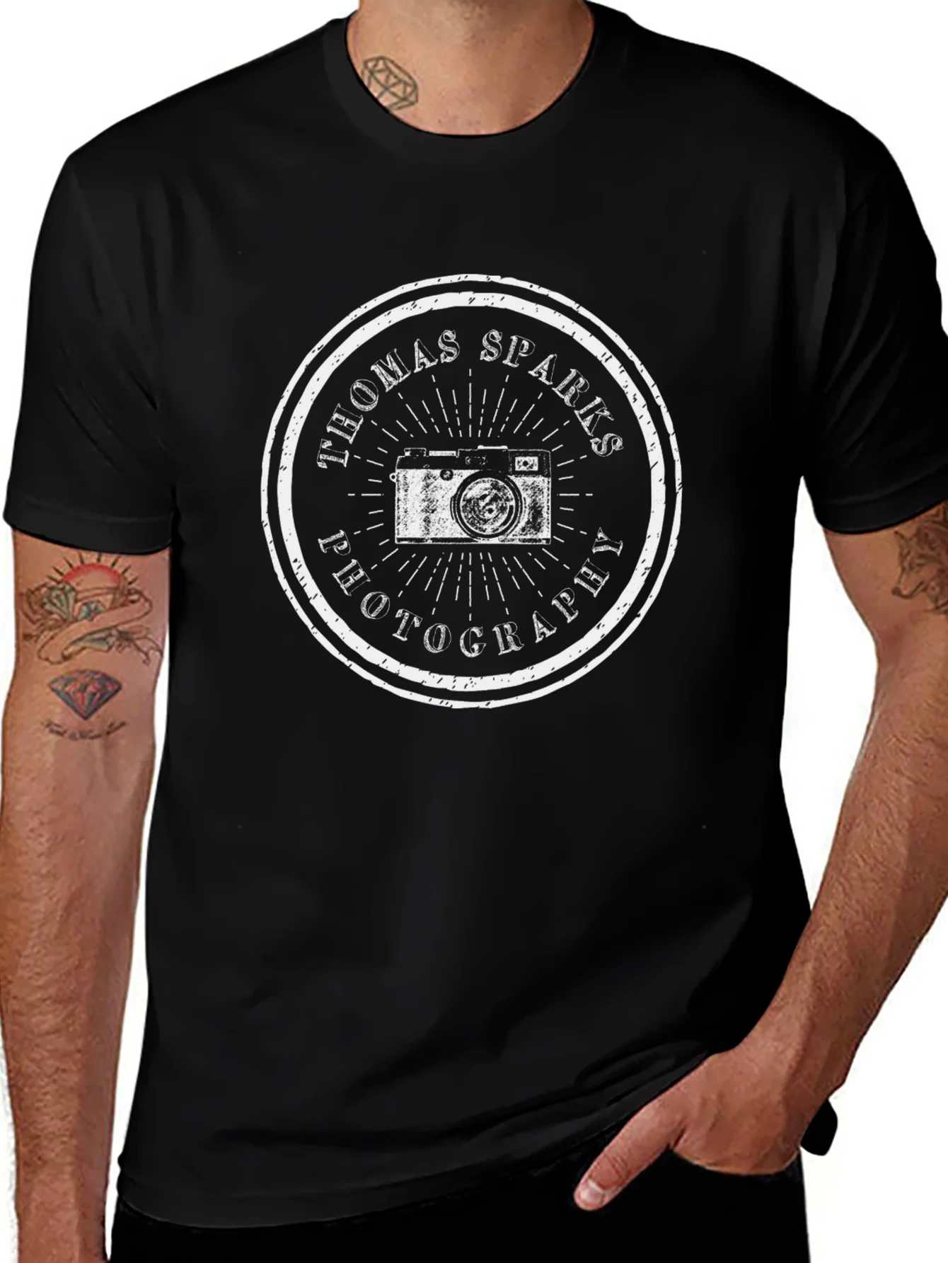 Thomas Sparks Photography T-Shirt Vintage Camera Graphic Tee