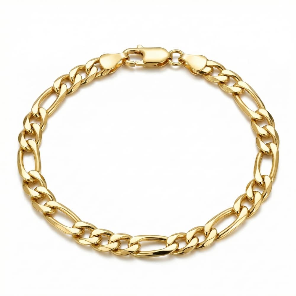 14k Yellow Gold-filled Figaro Link Bracelet (8.5 inch)