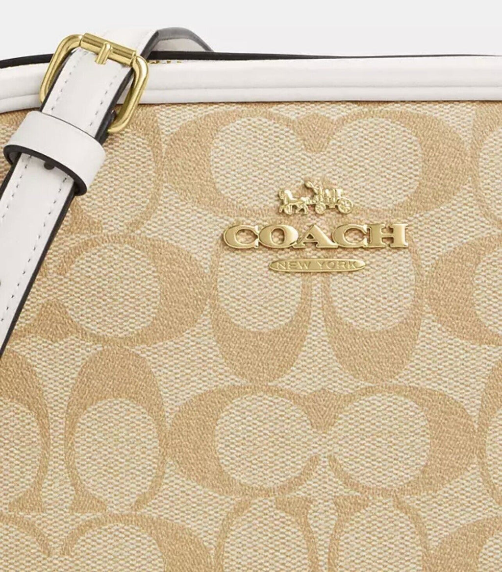 NWT Coach Mini Jamie Camera Crossbody Bag In Signature Canvas & Leather