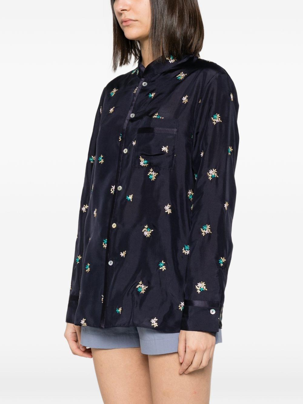 Forte Forte Women Embroidered Silk Shirt