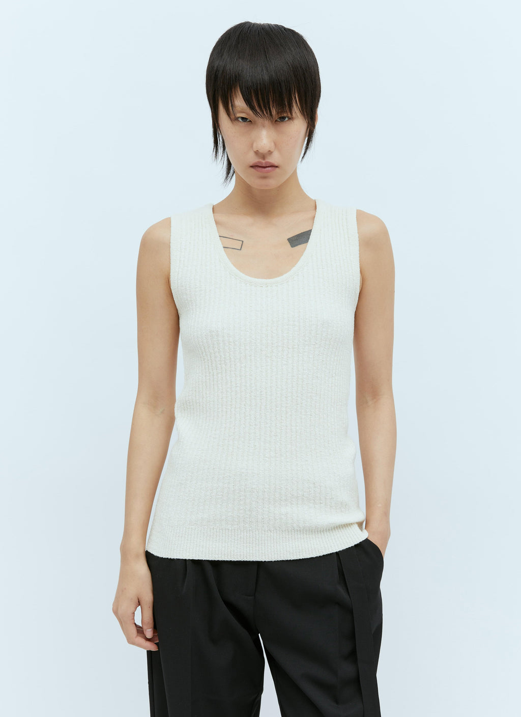 Toteme Women Bouclé Knit Tank Top
