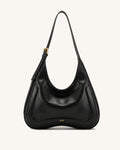 Joy Crescent Shoulder Bag - Black