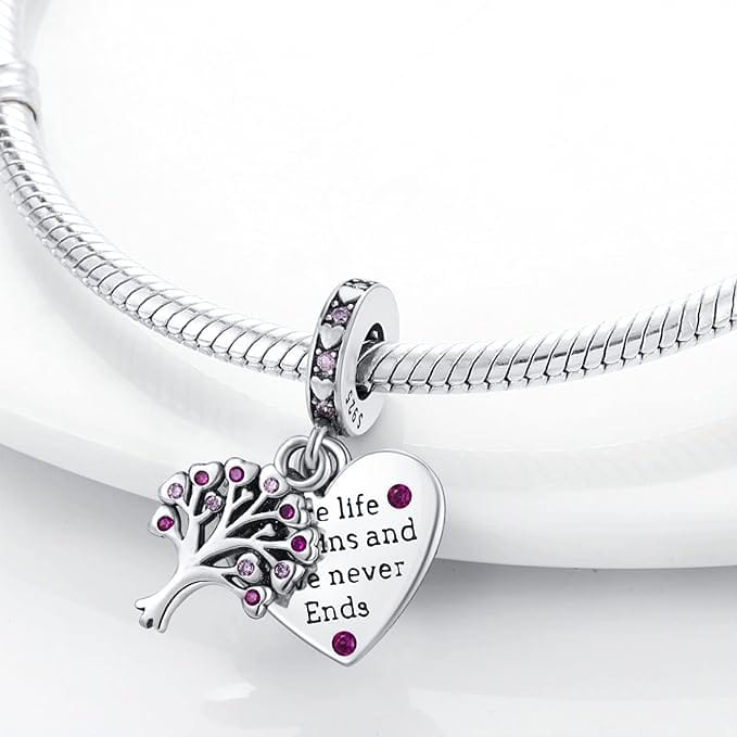 Where Life Begins And Love Never Ends Tree of Life Charm